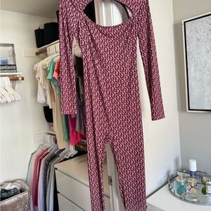 Fashion Nova Pink Designer Jumpsuit